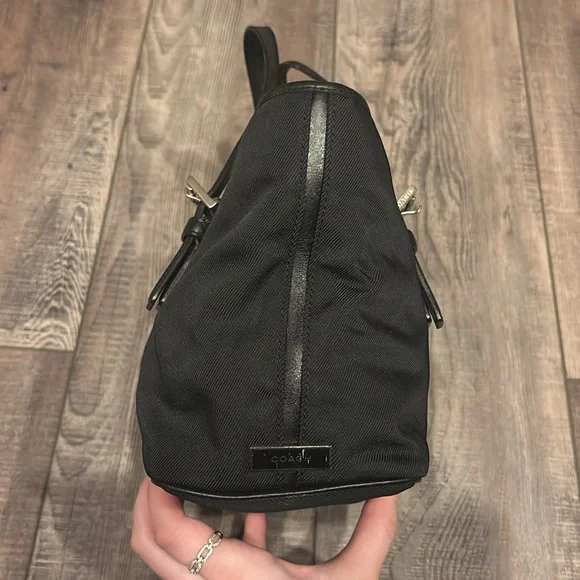 Coach Nylon Black Mini Tote Bag - Picture 6 of 14